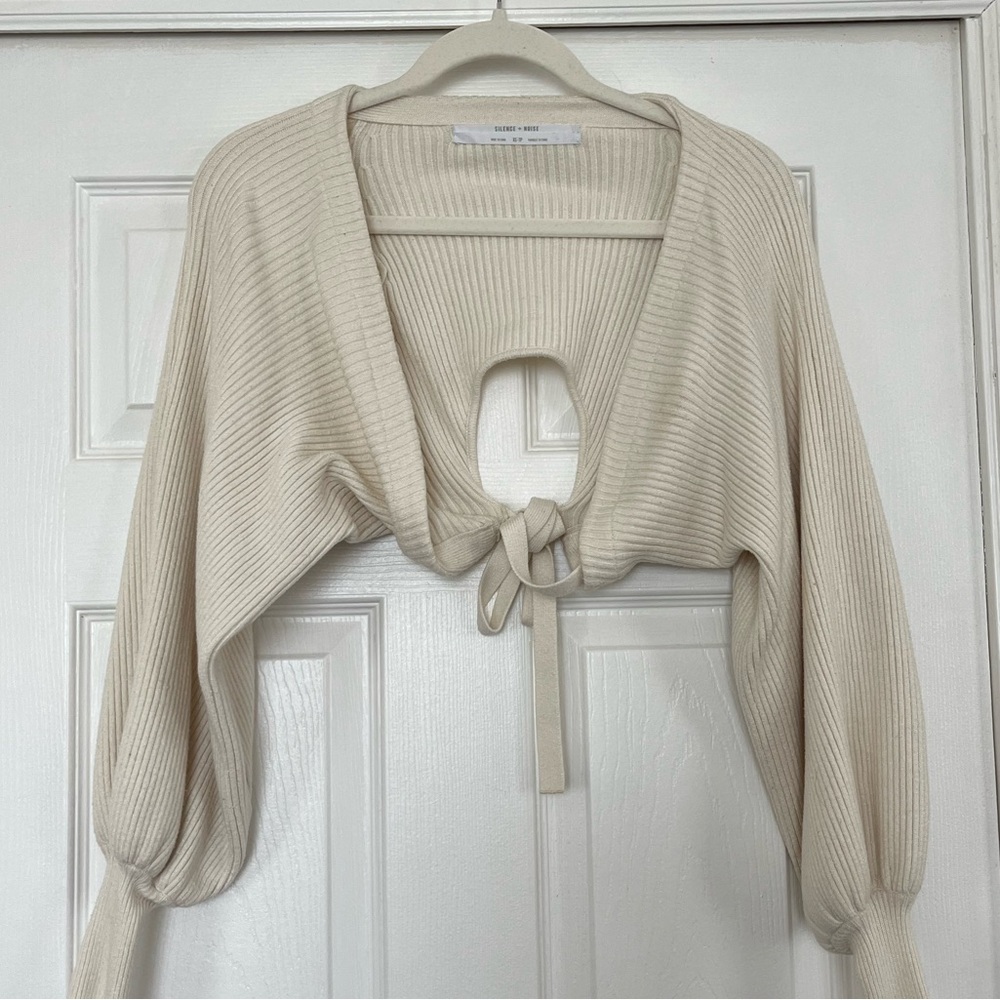 UO Silence + Noise Cream Bolero